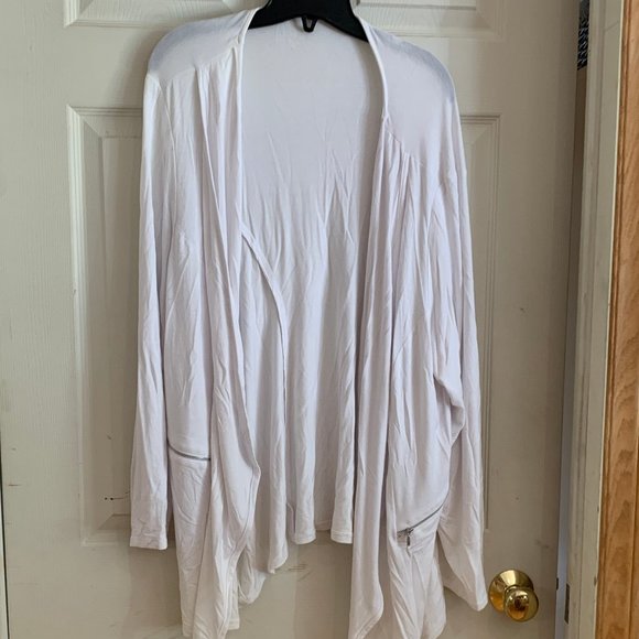Pennington White Open Cardigan Size 3X - Picture 1 of 5